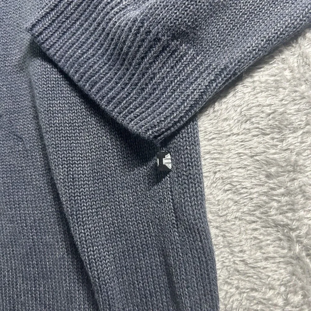 VTG‎ Harley-Davidson Sweater Men's XL Gray Long Sleeve V-neck Ramie Cotton Blend